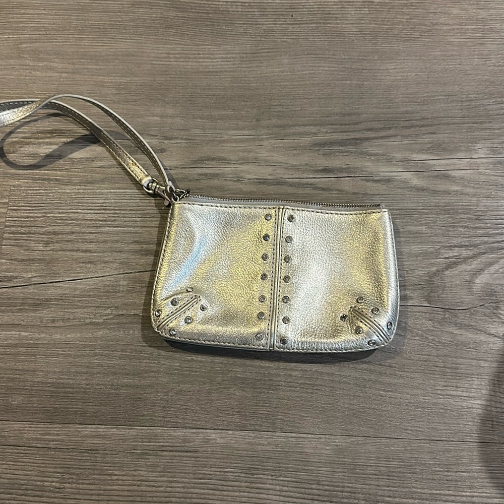 vintage silver michal kors wristlet